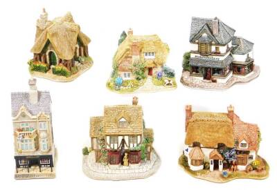 Various Lilliput Lane groups, to include Nursery Cottage 004, Blue Boar 008, The Thornery L2168, Grandma Batty's Tearooms 774, etc. (6, boxed with some paperwork)