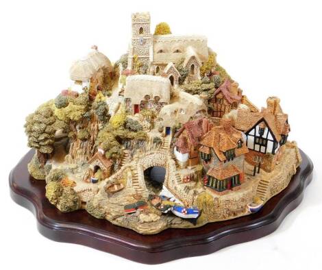 A Lilliput Lane group, St Peter's Cove 1989-1370. (boxed)