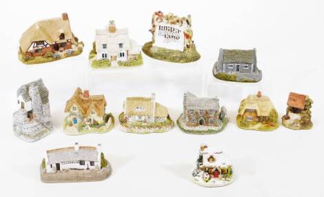 Various Lilliput Lane groups, to include Sawrey Gill, Locmaria, Wishing Well 00155, Snow Stories L2367, etc. (12, boxed with some paperwork)