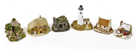 Various Lilliput Lane groups, to include Hermitage, Chill Out, Honeysuckle Cottage III, Aira Force L326, etc. (6, boxed with some paperwork)