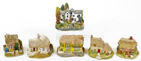 Various Lilliput Lane groups, to include Wash Day, Chine Cot, The Old Mill On The Esk, The Winnows, Pussy Willow and Simply Gorgeous L3694. (6, boxed with some paperwork)