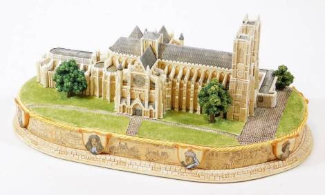 A Lilliput Lane group, Westminster Abbey L2285. ( boxed with some paperwork)