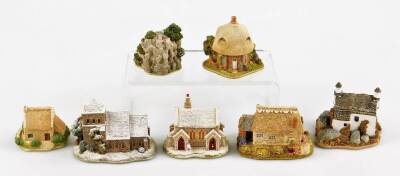 Various Lilliput Lane groups, to include Stony Beck, Sugar Mouse, St Joseph's School, Smallest Inn, Aira Force L3326, All Saints Watermillock and Tanners. (7, boxed with some paperwork) - 2