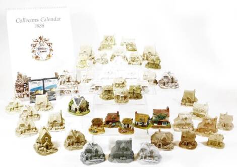 Various Lilliput Lane associated items, collectors calendar 1988, special dip edition cottages CYO 1997 top, etc. (a quantity)