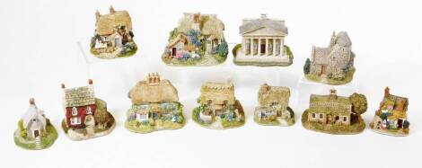 Various Lilliput Lane groups, to include Wayside Cottage 1992-1, Amberly Rose 821 1996-1, Various others, etc. (11, boxed with some paperwork)