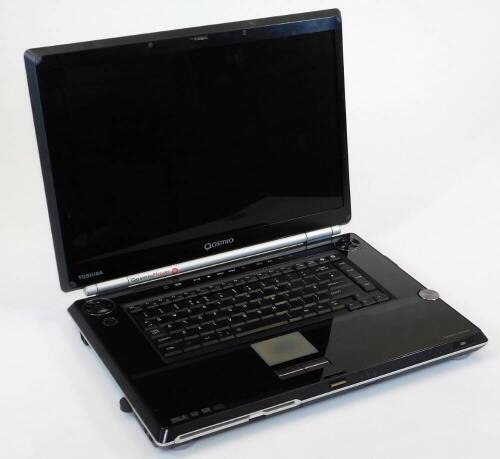 A Toshiba Qosmio G20 laptop computer.