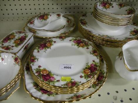 A Royal Albert part dinner service - various dishes