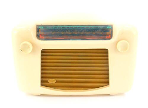 A Kolster - Brandes Limited cream Bakelite radio, serial no 16255, 30.5cm W.