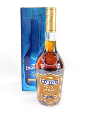 A bottle of Martell Cognac, VS 70cl, boxed.