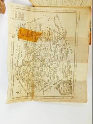 Throsby (John). The Memoirs of The Town and County of Leicester, with map and numerous plates, published 1777, rebound with half leather and marbled boards, with gilt tooled spines, Ex Libris Drusilla Armitage. - 3