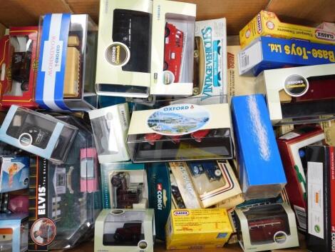 Oxford Cameo Corgi and other die cast vintage trucks, lorries, cars, etc., all boxed. (quantity)