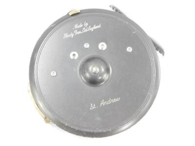 A Hardy's St Andrew salmon fly fishing reel, cased. - 2