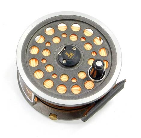 A Shakespeare Cortland 444 DT10F double fly fishing reel.