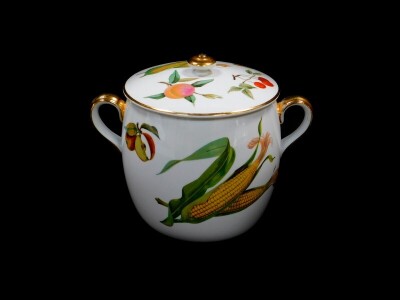 A Royal Worcester oven to table ware casserole dish and cover, decorated in the Evesham pattern, shaped 29, size 1, printed marks, 22cm high.