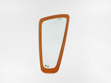 A G-Plan 1960's wall mirror, 76cm high, 33cm wide.