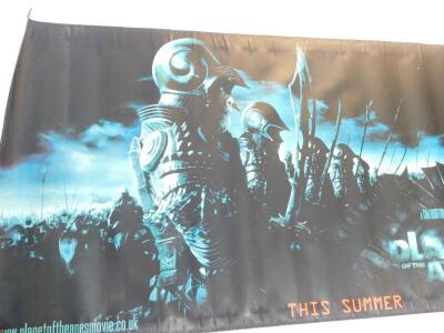 A film banner for Planet of The Apes, This Summer Rule The Planet, 273cm x 90cm. - 2