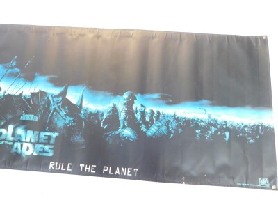 A film banner for Planet of The Apes, This Summer Rule The Planet, 273cm x 90cm. - 4