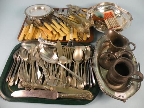 Various items of pewter