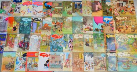 Giles Annuals, nos. 7-52, together with a no.1, hardback, together with Giles A Life in Cartoons (quantity).