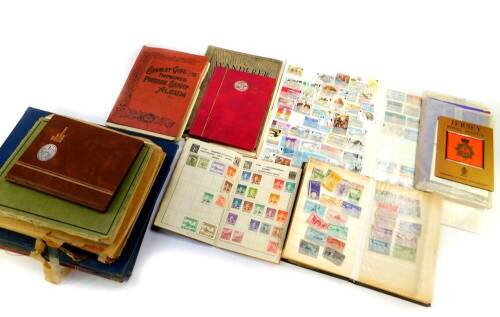 Philately. GB Empire and World stamps, late 19thC onwards, contained in ten albums and stock book, etc. (quantity)