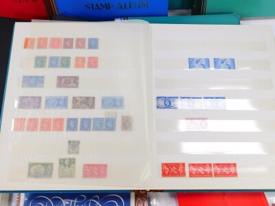 Philately. QV - EII, definitives and commemoratives, mint and used, first day covers, some World stamps, contained in twelve albums, etc. - 2