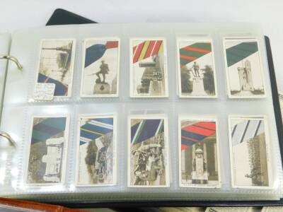 Cigarette cards, chiefly sets, some possible part sets, to include Senior Service Sights of Britain, Churchman Air Raid Precautions, The Triumph Makes of Motor Cars, John Player Poultry and History of Naval Dress, Wills's Allied Army Leaders, and Flags Ci - 3