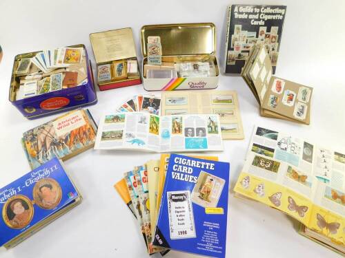 Cigarette tea and other trade cards, in books and loose, sets and part sets, together with Murray's Guides to Cigarette Cards, etc. (quantity)