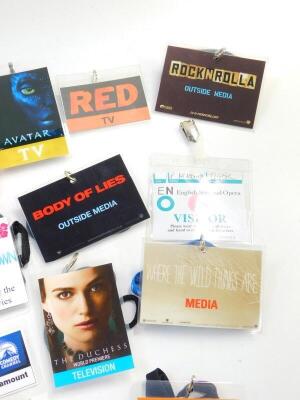 Press passes to include English National Opera signed by Paul McKenna, British Academy Film Awards 2007, Planet Hollywood, and various film premiers. (quantity)  - 4