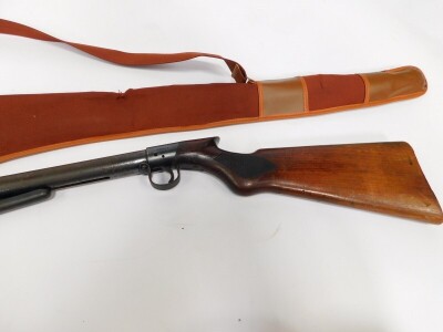 A BSA Standard air rifle, c1920s, .22 calibre, serial no S8634, cased. - 4