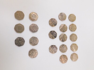 A collection of fifty pence coins, to include 1994 D-Day (25), and 1973 EEC (6), etc. (quantity) - 2