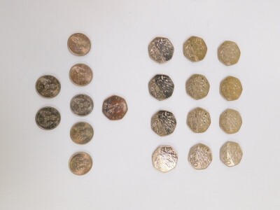 A collection of fifty pence coins, to include 1994 D-Day (25), and 1973 EEC (6), etc. (quantity) - 3