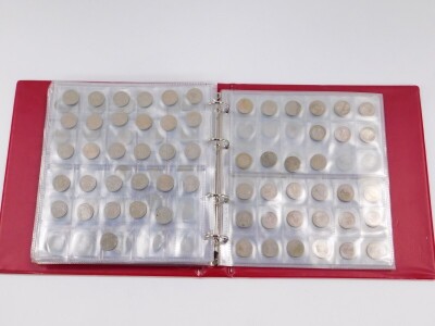 A coin album containing a collection of pre-decimal British coins. - 3