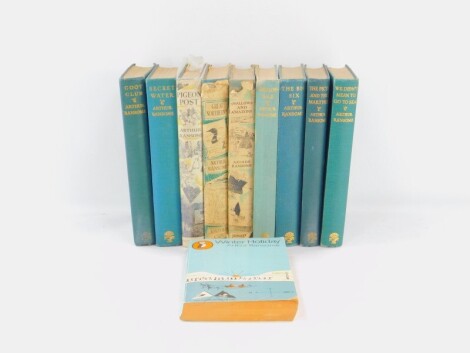 Ransom (Arthur). Works to include Swallows & Amazons., Pigeon Post., and Coote Club., nine hardback editions, and Winter Holiday, Puffin edition. (10)