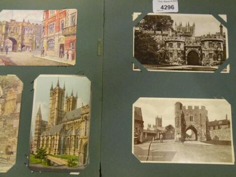 Approximately 170 Lincoln related postcards