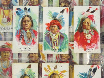 A set of BAT Indian Chiefs cigarette cards, and duplicates. - 2