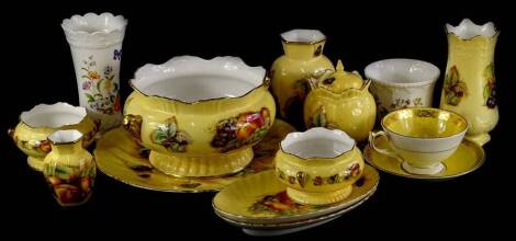 A collection of Aynsley porcelain, to include Orchid Gold and Cottage Garden.