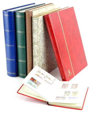 A quantity of mainly British stamps, stamp albums and stock books, to include a large number of stamps.