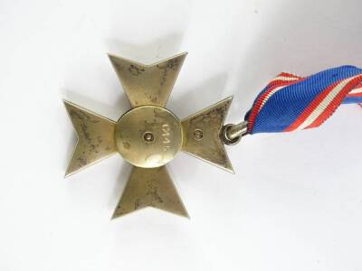 A Commander of the Royal Victorian order, in white, blue and red enamel, with ribbon, engraved to the reverse C445. - 3