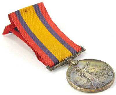 A Victoria South Africa medal, awarded to 1850.R.C. Sergeant W.O.Stenteford, of the Uitenhage Town Guard.