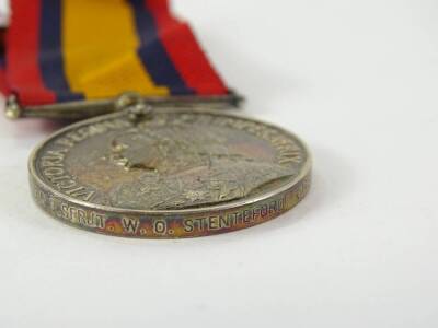 A Victoria South Africa medal, awarded to 1850.R.C. Sergeant W.O.Stenteford, of the Uitenhage Town Guard. - 2