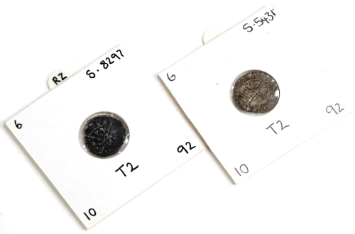 Edward IV Second Reign York Mint Penny, and Elizabeth I Half groat (2).