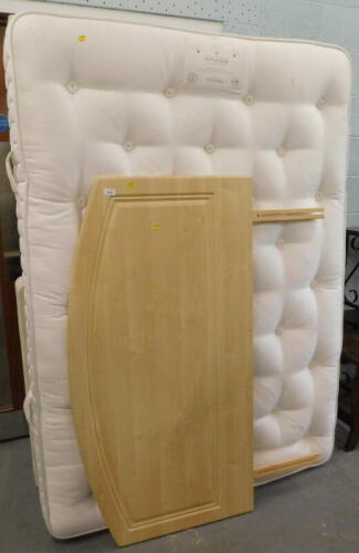 The Sleep Taylors Harrison double mattress, bed base and headboard, etc. (a quantity).