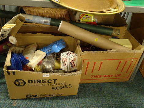 Miscellaneous sporting items, to include sets of darts, box containing various golf balls, board and other games, etc .(4 boxes).