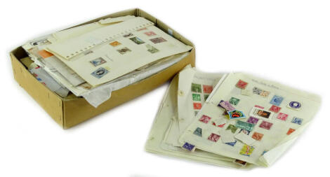 A large quantity of loose and other stamps (1 box).