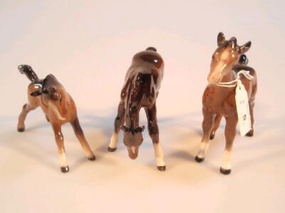 Three Beswick foals nos 815