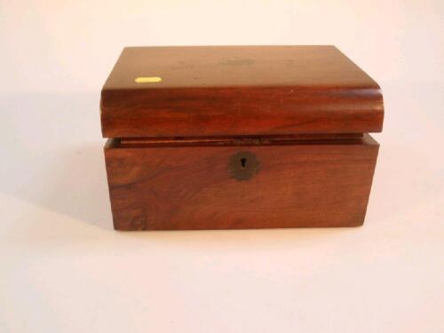 A Victorian mahogany writing box