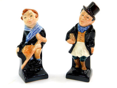 Two Royal Doulton Dickens figures, comprising Tiny Tim and Trotty Veck.