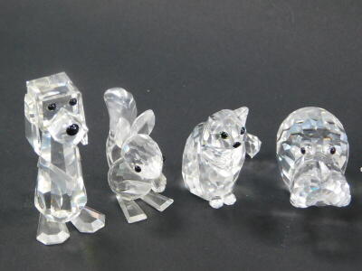 Swarovski crystal figures of animals, insects and birds, etc, some boxes. (quantity) - 2