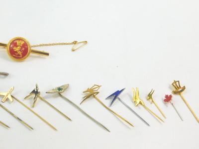Airline pins and badges, to include Pan American, Sabena, and BEA. (quantity) - 4