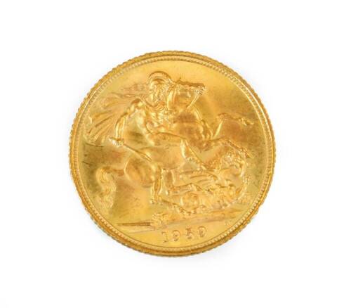 An Elizabeth II gold full sovereign, 1959.